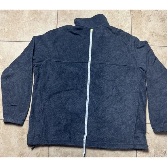 Columbia Sportswear Gray Fleece Pockets Full Zip Jacket Adult Regular Size XXL - Picture 4 of 11